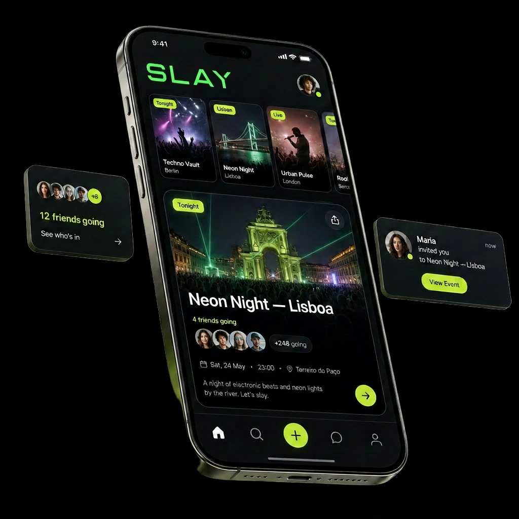 Aplicação Slay no iPhone 17 Pro Max